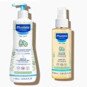Mustela Yenidoğan Şampuanı 500 Ml + Bebek Yağı 100 Ml MUSTELA KOFRE