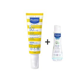 Mustela Yüksek Korumalı Spf 50+ 200 ml Güneş Losyonu+100 ml Hydra Bebe Şampuan Seti