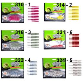 Mutant 3513 Serpentine 5 cm Aromalı Lrf Silikon Suni Yem 10'lu Paket