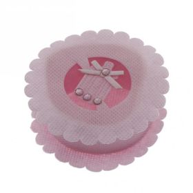 Mutlu Adım Biberonlu Pembe 6 Adet Kumaş Kutu