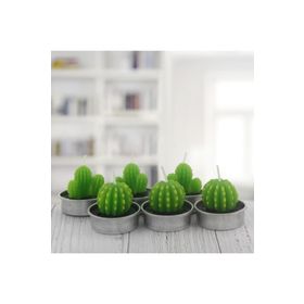 Mutlu Adım Kaktüs Tealight 6 Adet Mum