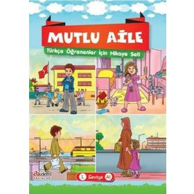Mutlu Aile Türkçe Öğrenenler İçin Hikaye Seti - Abdurrahim Elveren