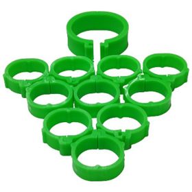 Mutlu Tavukçuluk 18 mm 10'lu Pk Yeşil Tavuk Bileziği