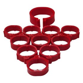 Mutlu Tavukçuluk 18 mm 50'lik Pk Kırmızı Tavuk Bileziği