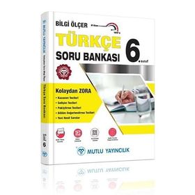 Mutlu Yayınları 6. Sınıf Türkçe Bilgi Ölçer Soru Bankası