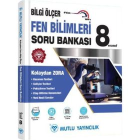 Mutlu Yayınları 8. Sınıf Fen Bilimleri Bilgi Ölçer Soru Bankası