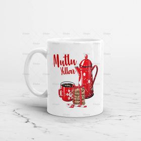 Mutlu Yıllar Baskılı Kupa