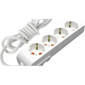 Mutlusan 001 175 410002 02 00 Ri-Tech 4'lü 2 m Topraklı Grup Priz