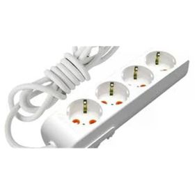 Mutlusan 001 175 410002 03 00 Ri-Tech 4'lü 3 m Anahtar Topraklı Grup Priz