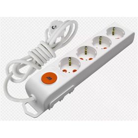 Mutlusan 001 175 410002 03 00 Ri-Tech 4'lü 3 m Anahtar Topraklı Grup Priz