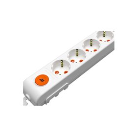 Mutlusan 001 175 420001 00 00 Ri-Tech 4'lü Anahtar Klemensli Topraklı Grup Priz