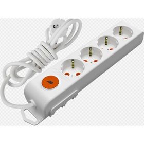 Mutlusan 001 175 420002 02 00 Ri-Tech 4'lü 2 m Anahtar Topraklı Grup Priz