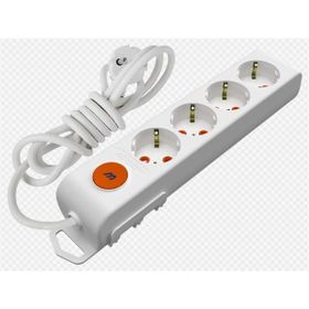 Mutlusan 001 175 420002 03 00 Ri-Tech 4'lü 3 m Anahtar Topraklı Grup Priz