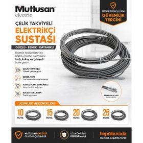 Mutlusan 10 mt Takviyeli Çelik Susta