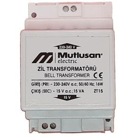 Mutlusan 15V 15A Raylı Sistem Zil Trafosu