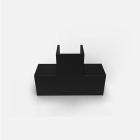 Mutlusan 16x16 mm Siyah T-L Ek Kablo Köşesi
