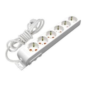 Mutlusan 175 610002 02 00 Ri-Tech 6'lı Çocuk Korumalı 2 m Kablolu Topraklı Grup Priz