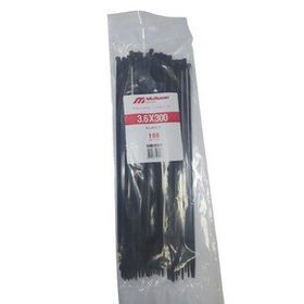 Mutlusan 3.6x300 mm 100'lü Siyah Kablo Bağı