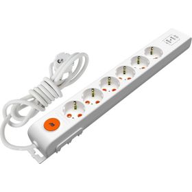 Mutlusan 3 mt Ritech 6'lı Ç.K. USB Topraklı Priz