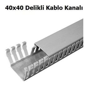 Mutlusan 40x40 cm Delikli Kablo Kanalı