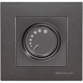 Mutlusan 600 W Çerçeveli Rita Füme Altın Işıklı Dimmer