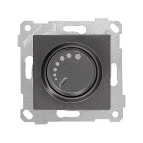 Mutlusan 600 W Çerçevesiz Rita Füme Işıklı Dimmer