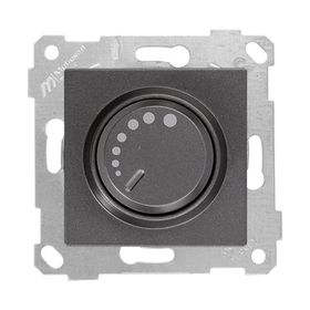 Mutlusan 600 W Çerçevesiz Rita Füme Işıklı Dimmer