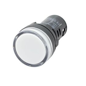 Mutlusan Beyaz 220v 22 mm Ledli Sinyal Lambası