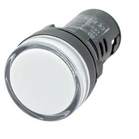Mutlusan Beyaz 220v 22 mm Ledli Sinyal Lambası