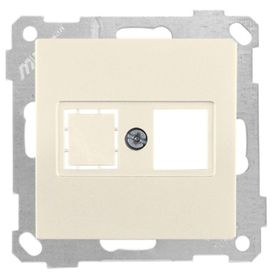 Mutlusan Candela 12 Adet 1RJ45 Krem Mek+Tuş Data Prizi