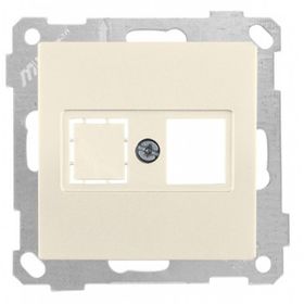 Mutlusan Candela 12 Adet 1RJ45 Krem Mek+Tuş Data Prizi