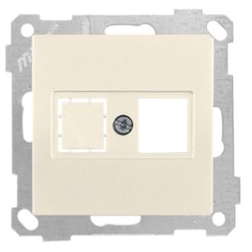 Mutlusan Candela 12 Adet 1RJ45 Krem Mek+Tuş Data Prizi