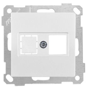 Mutlusan Candela 1RJ45 8 Adet Beyaz Mek+Tuş Data Prizi