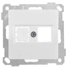 Mutlusan Candela 1RJ45 8 Adet Beyaz Mek+Tuş Data Prizi