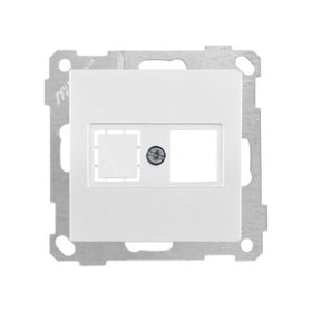 Mutlusan Candela 1RJ45 8 Adet Beyaz Mek+Tuş Data Prizi