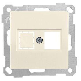Mutlusan Candela 6 Adet 1RJ45 Krem Mek+Tuş Data Prizi