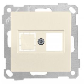 Mutlusan Candela 6 Adet 1RJ45 Krem Mek+Tuş Data Prizi