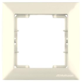 Mutlusan Candela Tekli Beyaz Priz Çerçevesi