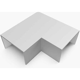 Mutlusan Mat Gri 40x25 mm L Köşe Kablo Kanalı Ek Parçası