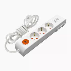 Mutlusan Ri-Tech 2 mt 3'lü USB Anahtarlı Topraklı Çocuk Korumalı Klemensli 3'lü Paket Grup Priz
