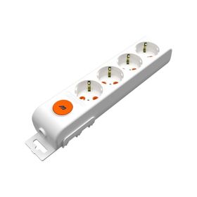 Mutlusan Ri-Tech 4'lü Anahtarlı Topraklı Grup Priz