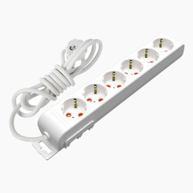 Mutlusan Ri-Tech 6'lı Topraklı Grup Klemensli Çocuk Korumalı Priz