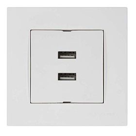 Mutlusan Rita Beyaz İkili Usb Şarj Prizi