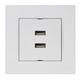 Mutlusan Rita Beyaz İkili Usb Şarj Prizi