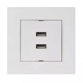 Mutlusan Rita Beyaz İkili Usb Şarj Prizi