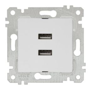 Mutlusan Rita Beyaz İkili Usb Şarj Prizi