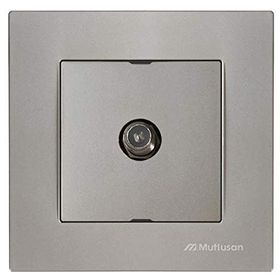 Mutlusan Rita F Dişi Titanyum Mekanizma+Tuş TV Sat Prizi