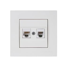 Mutlusan Rita Füme İkili Usb Topraklı Priz