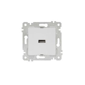Mutlusan Rita Mek Tuş Beyaz Tekli USB Şarj Prizi