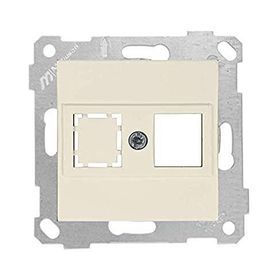 Mutlusan Rita Mekanizma 1xRJ45 Konnektörsüz Inox Tuş Data Prizi